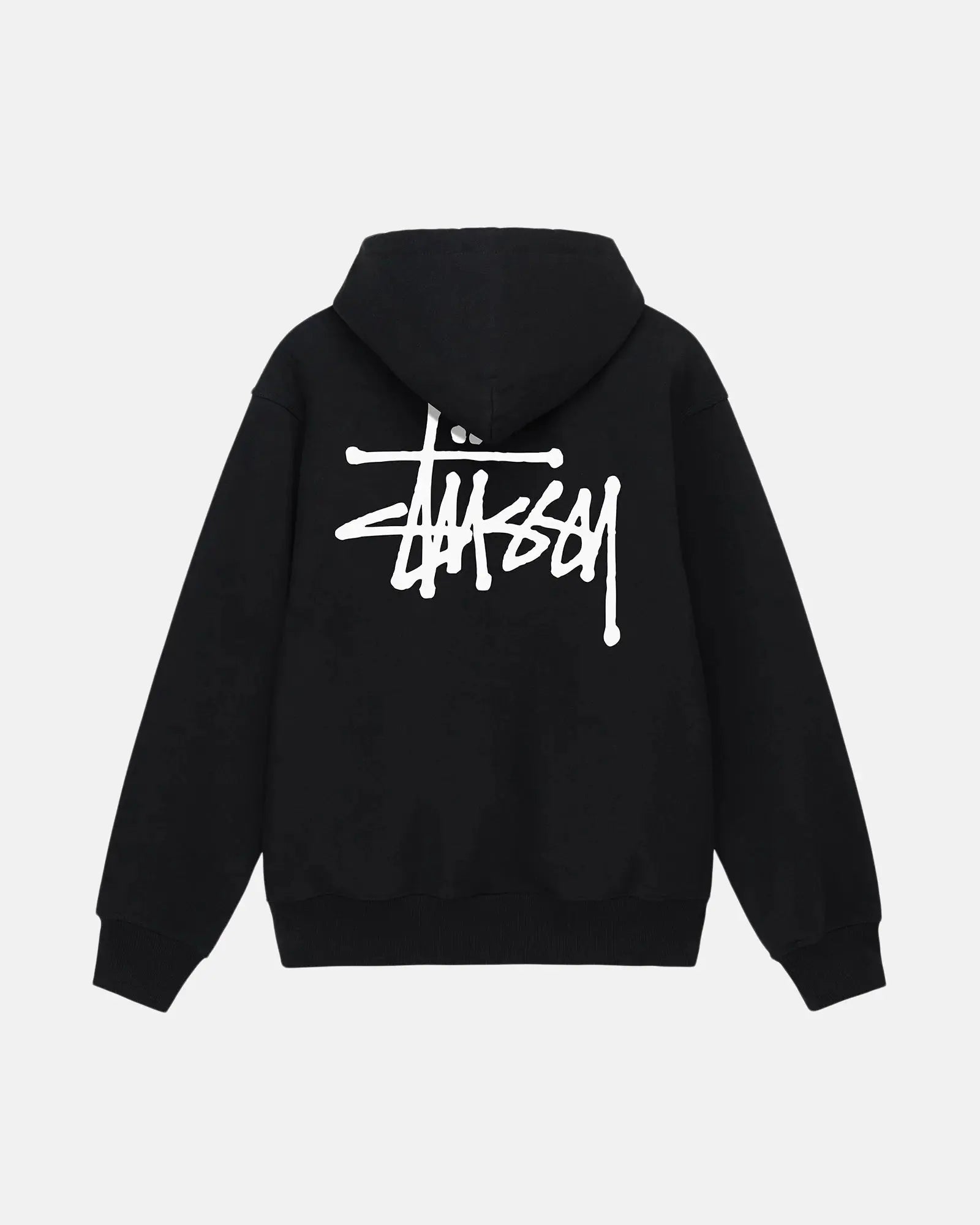 STUSSY BASIC PIGMENT DYED HOODIE SORT