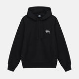 STUSSY BASIC PIGMENT DYED HOODIE SORT