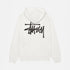 STUSSY BASIC PIGMENT DYED HOODIE NEUTRAL