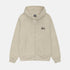 STUSSY BASIC ZIP HOODIE KAHKI