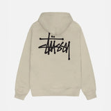 STUSSY BASIC ZIP HOODIE KAHKI