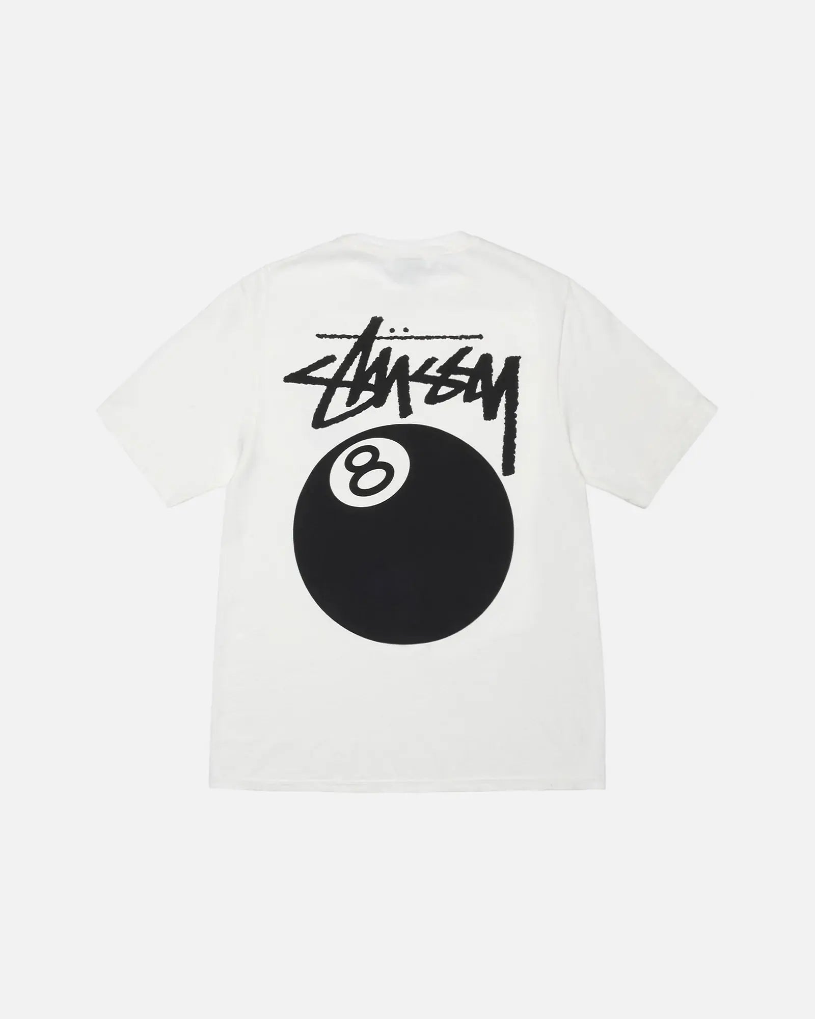 STUSSY 8 BALL PIGMENT DYED TEE NEUTRAL