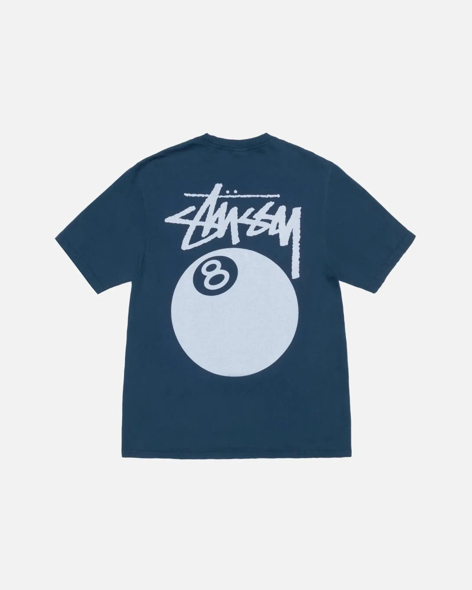 STUSSY 8 BALL PIGMENT DYED TEE NAVY