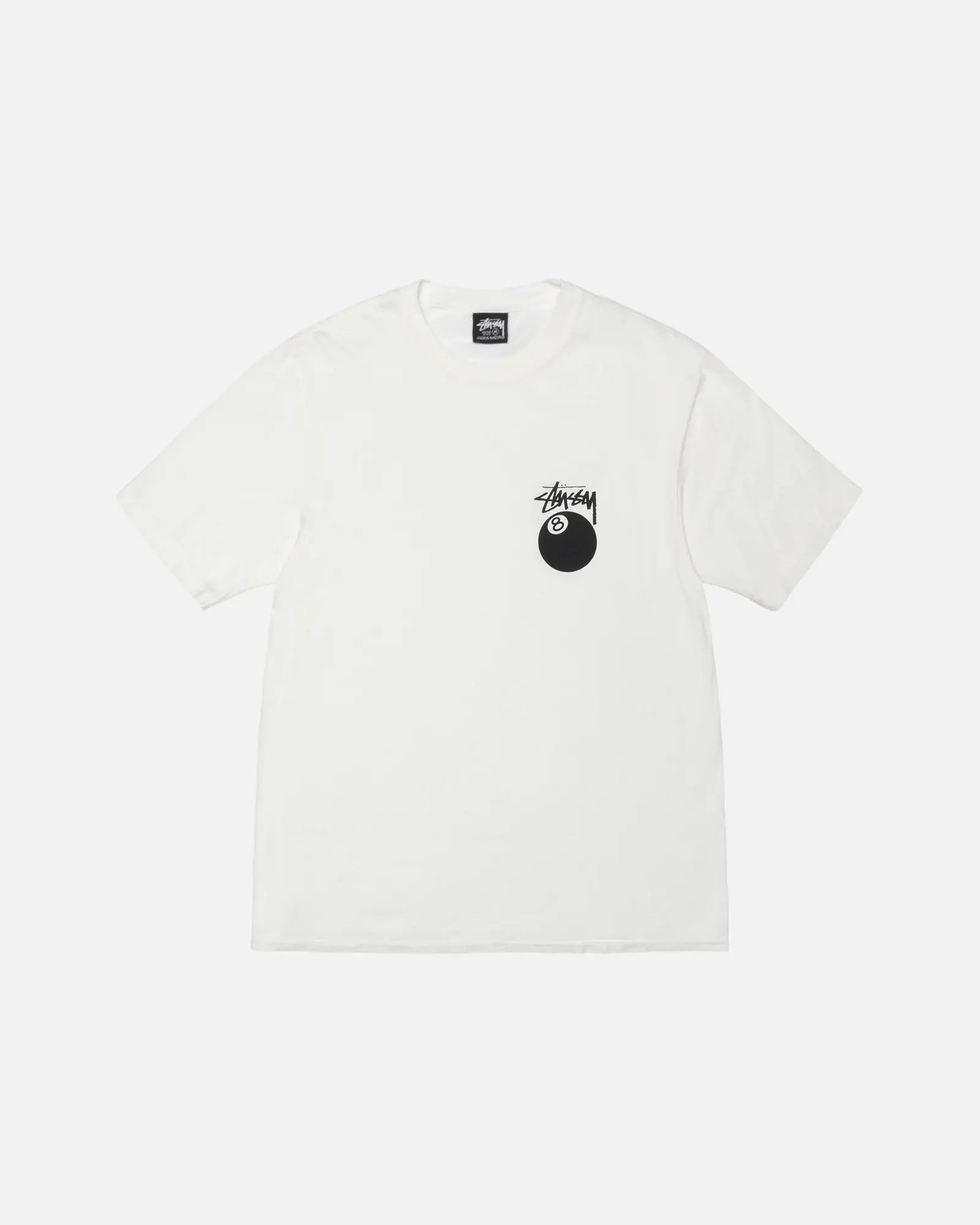 STUSSY 8 BALL PIGMENT DYED TEE NEUTRAL