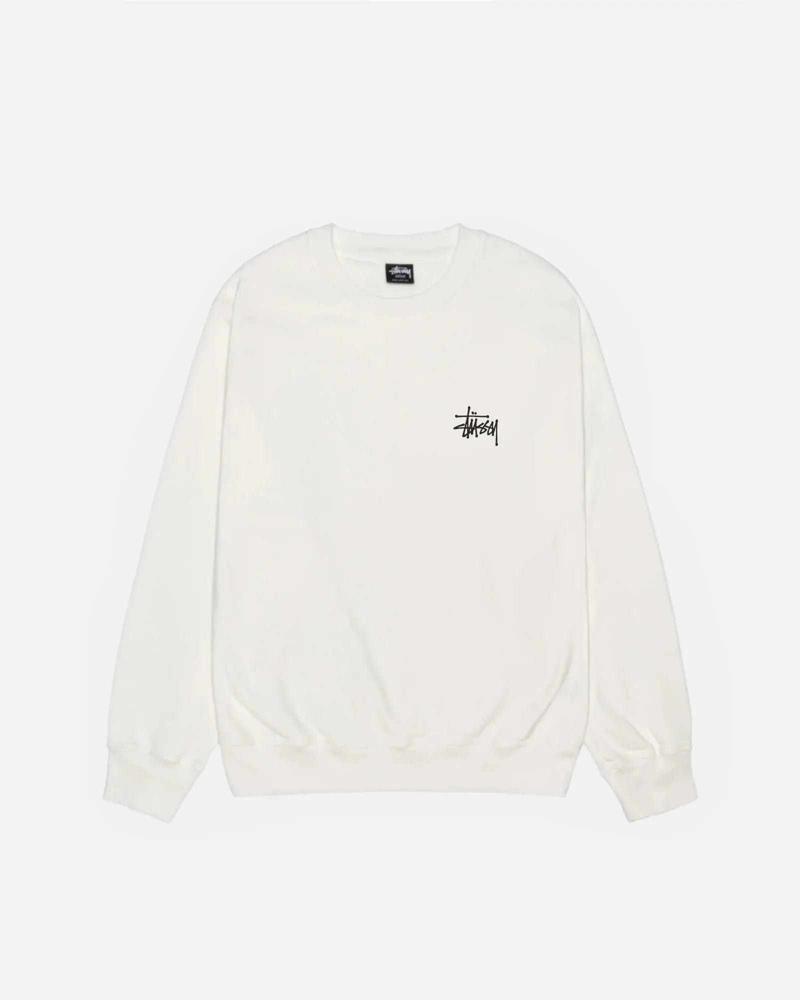 STUSSY BASIC PIGMENT DYED SWEATSHIRT NEUTRAL