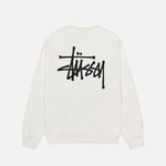 STUSSY BASIC PIGMENT DYED SWEATSHIRT NEUTRAL