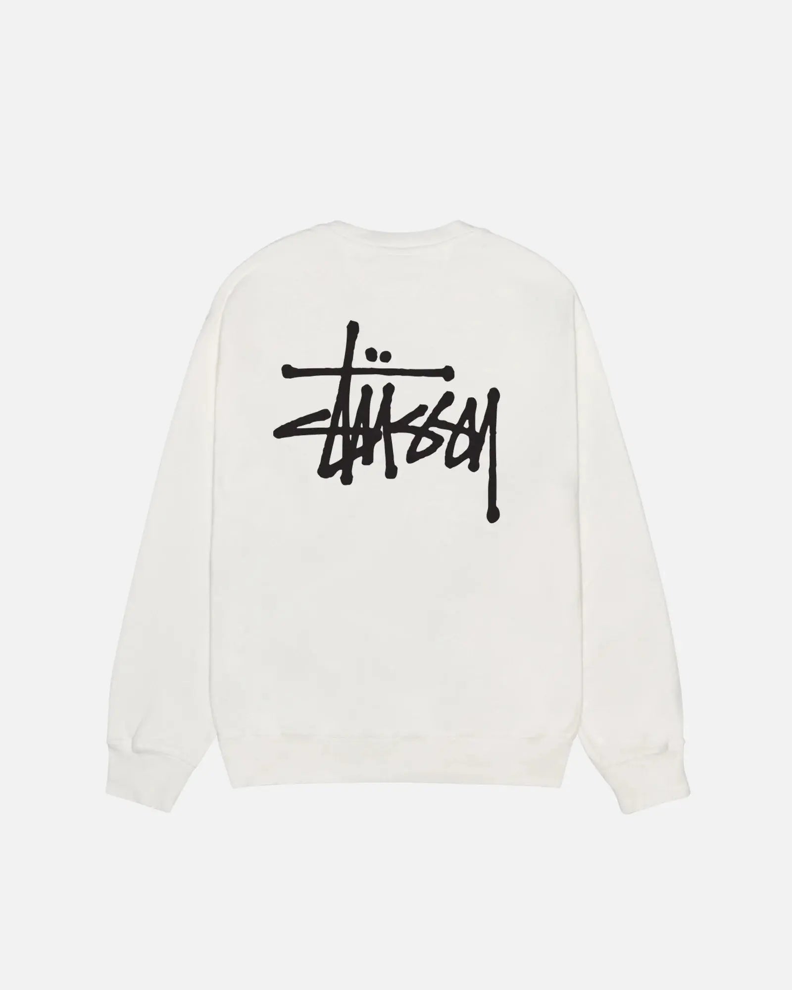 STUSSY BASIC PIGMENT DYED SWEATSHIRT NEUTRAL