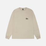 STUSSY BASIC LONGSLEEVE TEE KAHKI