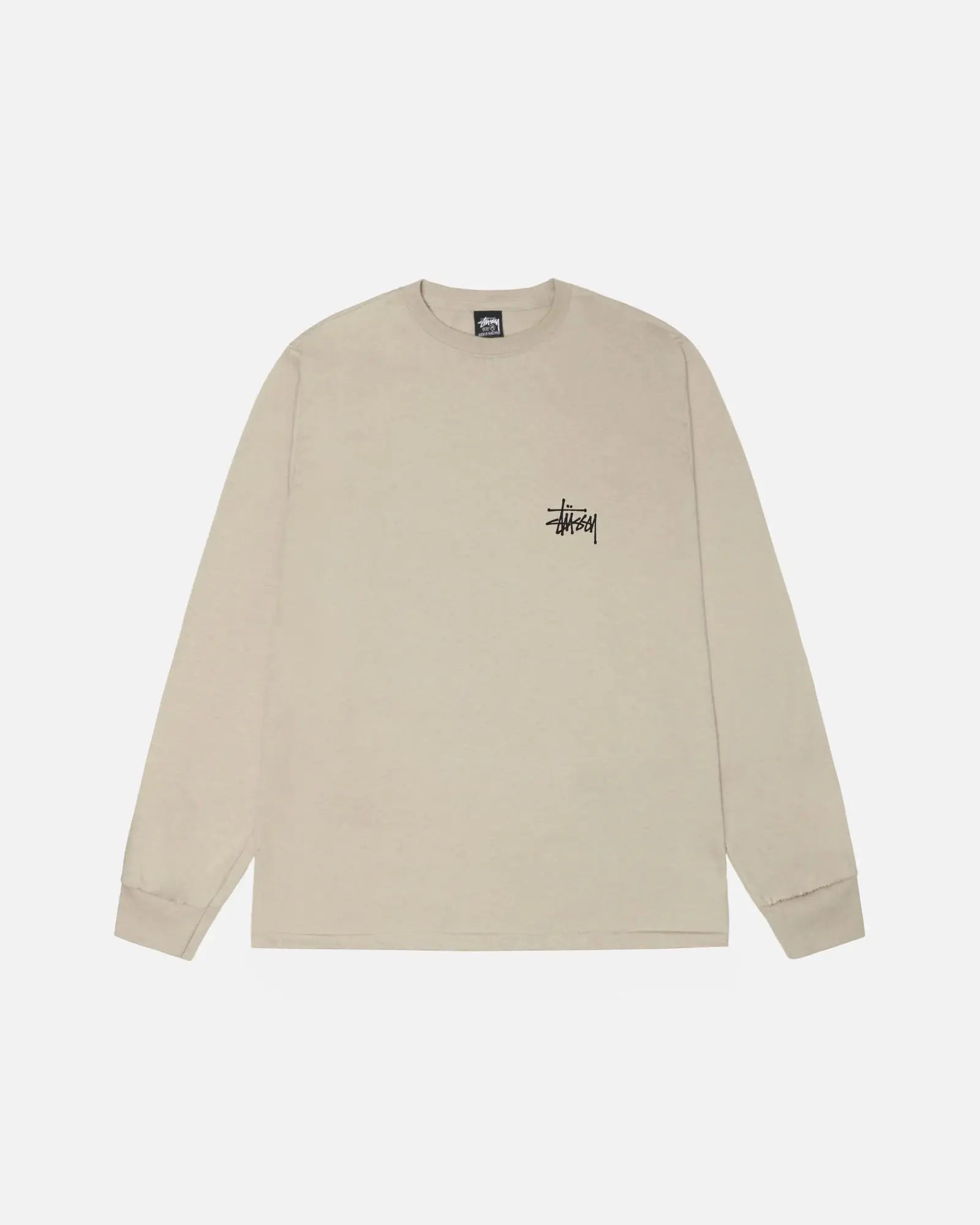 STUSSY BASIC LONGSLEEVE TEE KAHKI