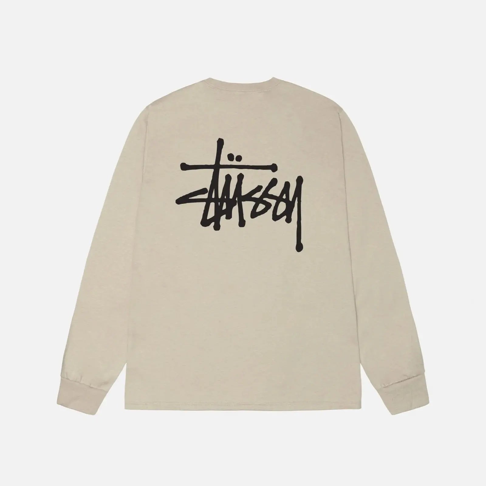 STUSSY BASIC LONGSLEEVE TEE KAHKI