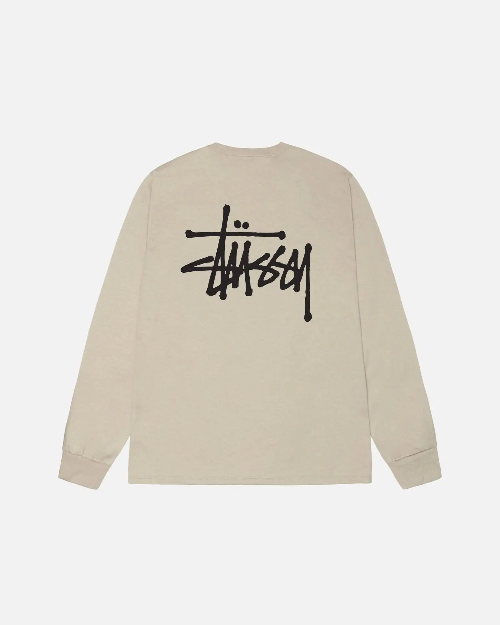 STUSSY BASIC LONGSLEEVE TEE KAHKI