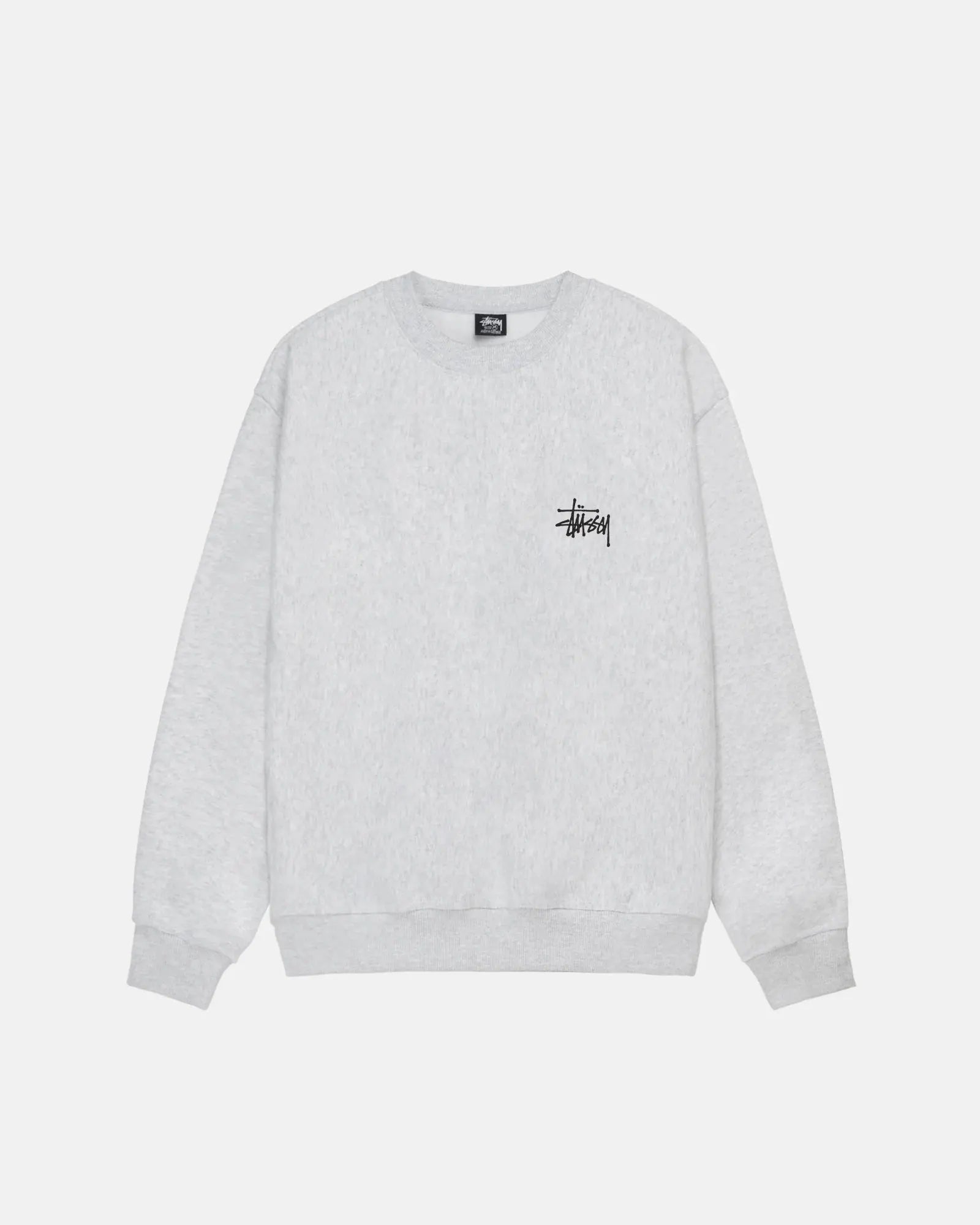 STUSSY BASIC SWEATSHIRT GRÅ