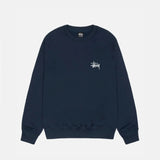 STUSSY BASIC SWEATSHIRT NAVY