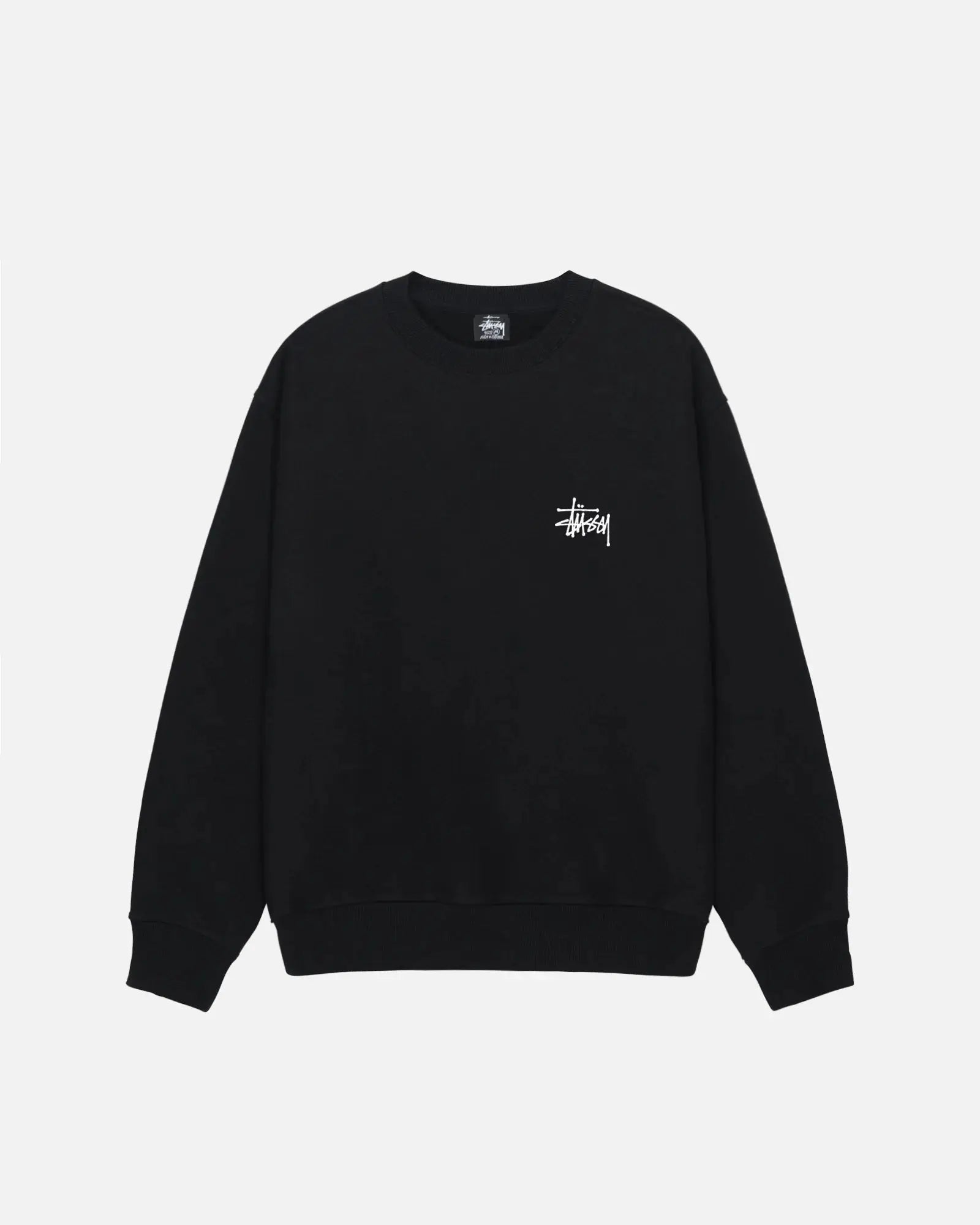 STUSSY BASIC SWEATSHIRT SORT