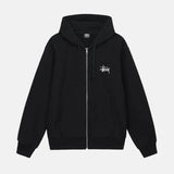 STUSSY BASIC ZIP HOODIE SORT