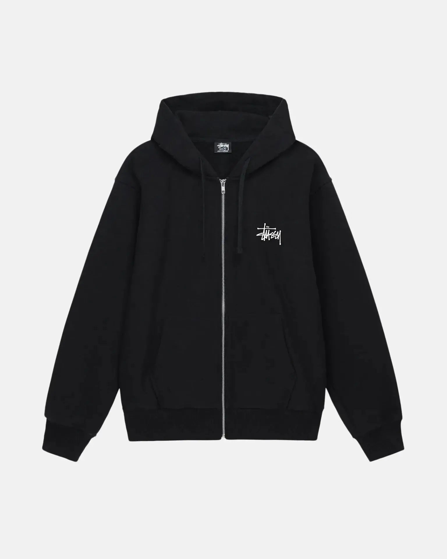 STUSSY BASIC ZIP HOODIE SORT