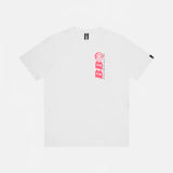 BILLIONAIRE BOYS CLUB BB ASTRO REPEAT LOGO TEE HVID/PINK - Woodsøe