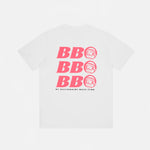 BILLIONAIRE BOYS CLUB BB ASTRO REPEAT LOGO TEE HVID/PINK - Woodsøe