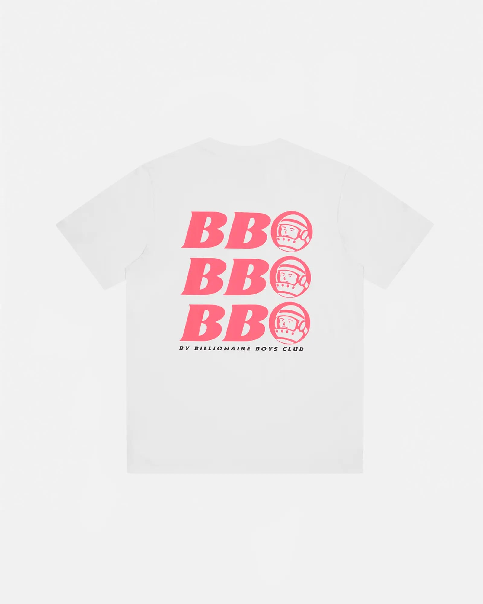 BILLIONAIRE BOYS CLUB BB ASTRO REPEAT LOGO TEE HVID/PINK - Woodsøe