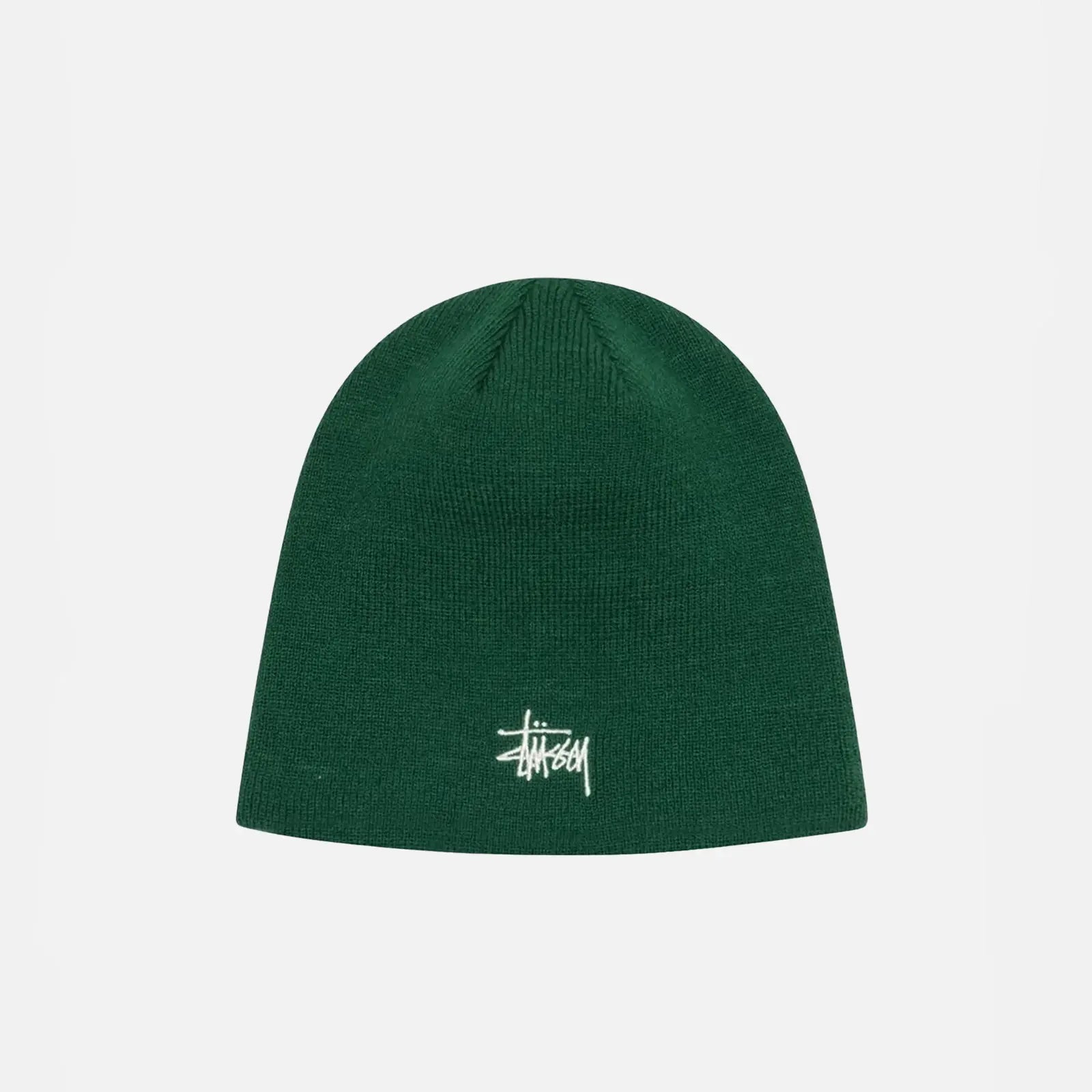 STUSSY BASIC SKULLCAP BEANIE GRØN - Woodsøe