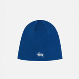 STUSSY BASIC SKULLCAP BEANIE BLÅ - Woodsøe