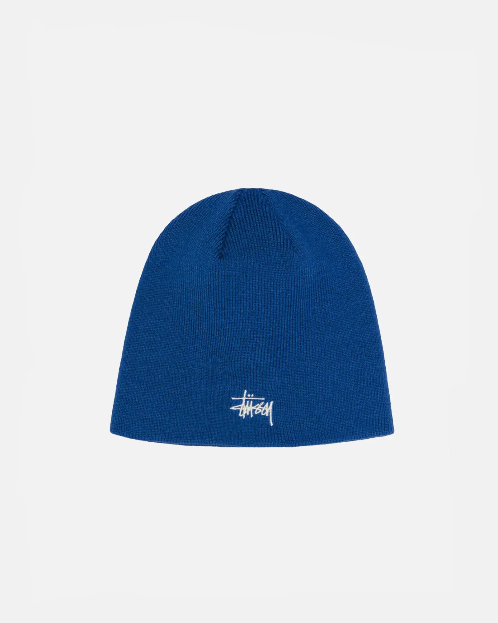 STUSSY BASIC SKULLCAP BEANIE BLÅ - Woodsøe