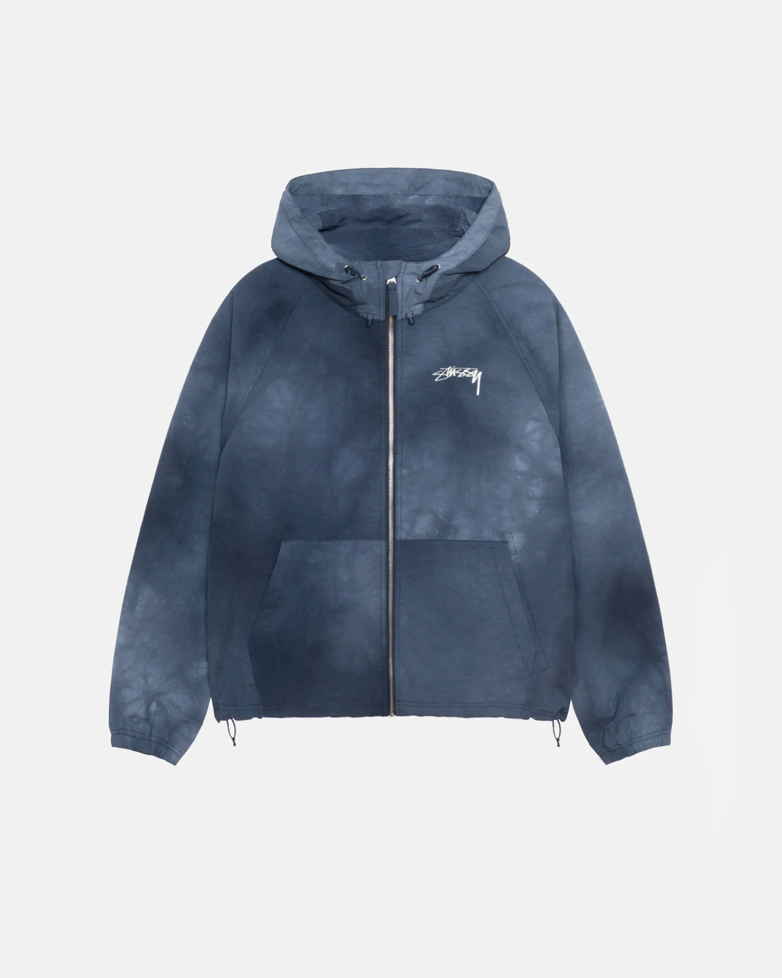 Stussy Beach Shell Wave Dye Navy Jakke