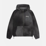 Stussy Beach Shell Wavy Dye Sort Jakke
