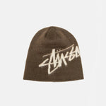 STUSSY SKULLCAP BRUSHED OUT STOCK BRUN - Woodsøe