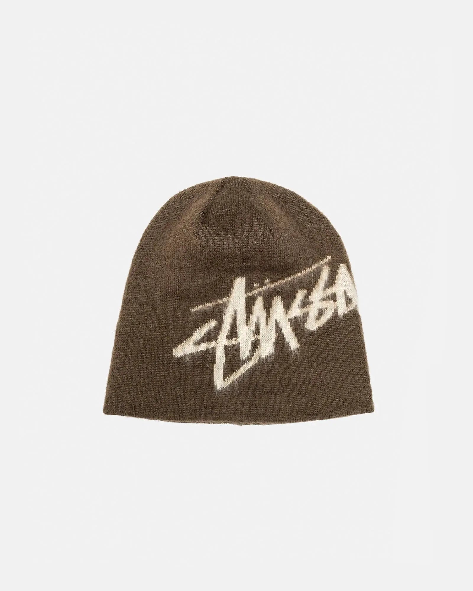 STUSSY SKULLCAP BRUSHED OUT STOCK BRUN - Woodsøe