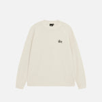 STUSSY BASIC RAGLAN THERMAL LONGSLEEVE CREW BONE