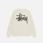 STUSSY BASIC RAGLAN THERMAL LONGSLEEVE CREW BONE