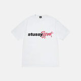 STUSSY SPORT SCRIPT TEE HVID - Woodsøe