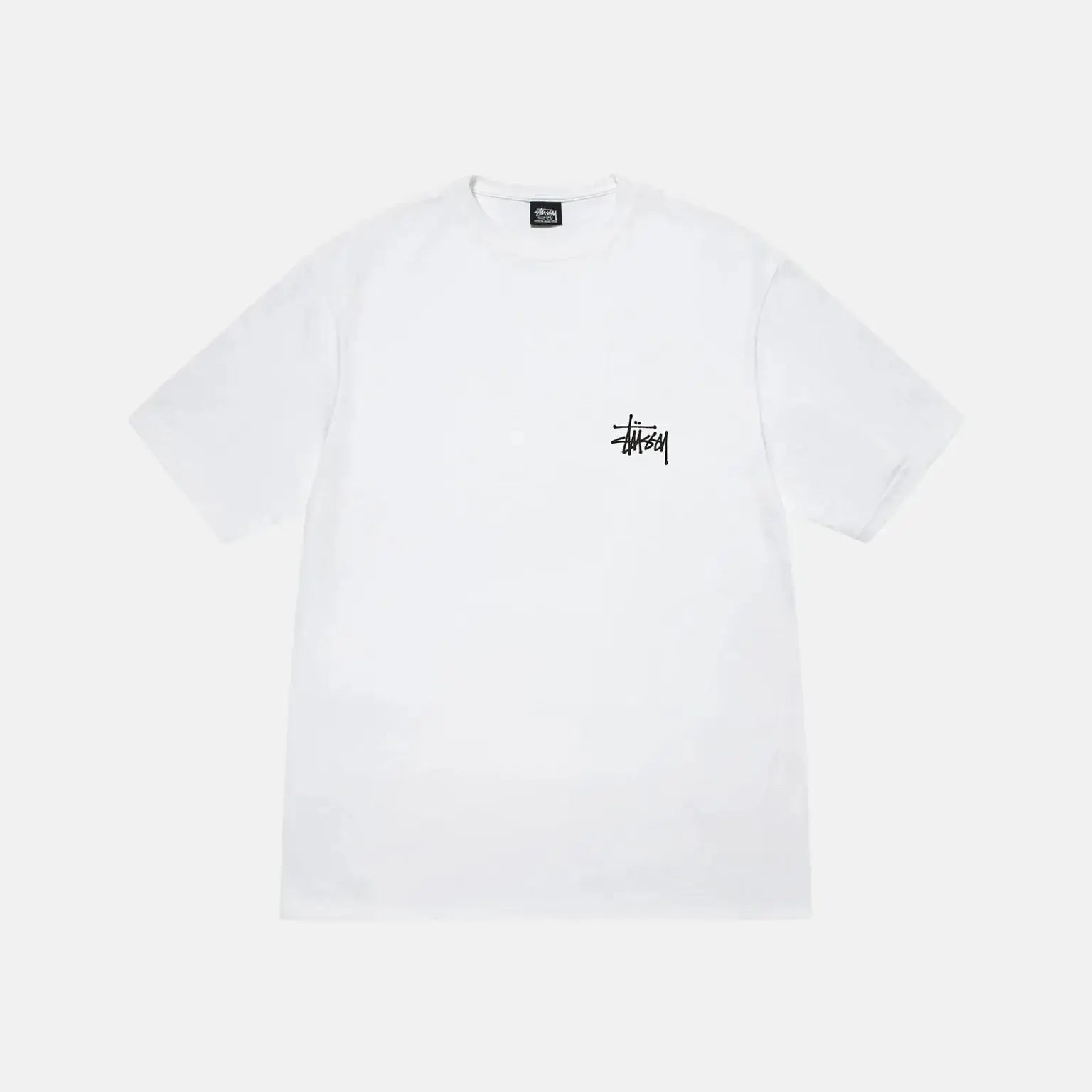 STUSSY BASIC TEE HVID