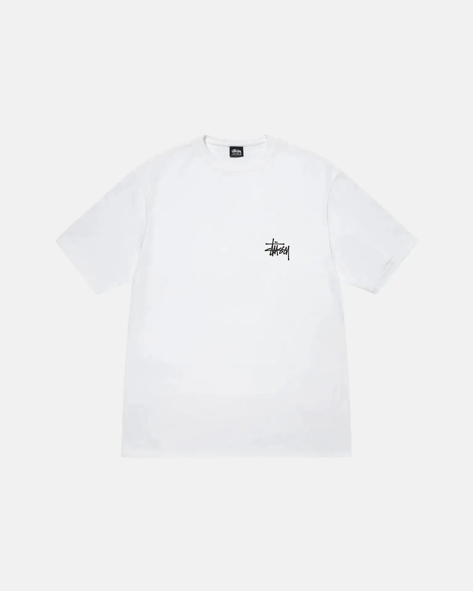 STUSSY BASIC TEE HVID