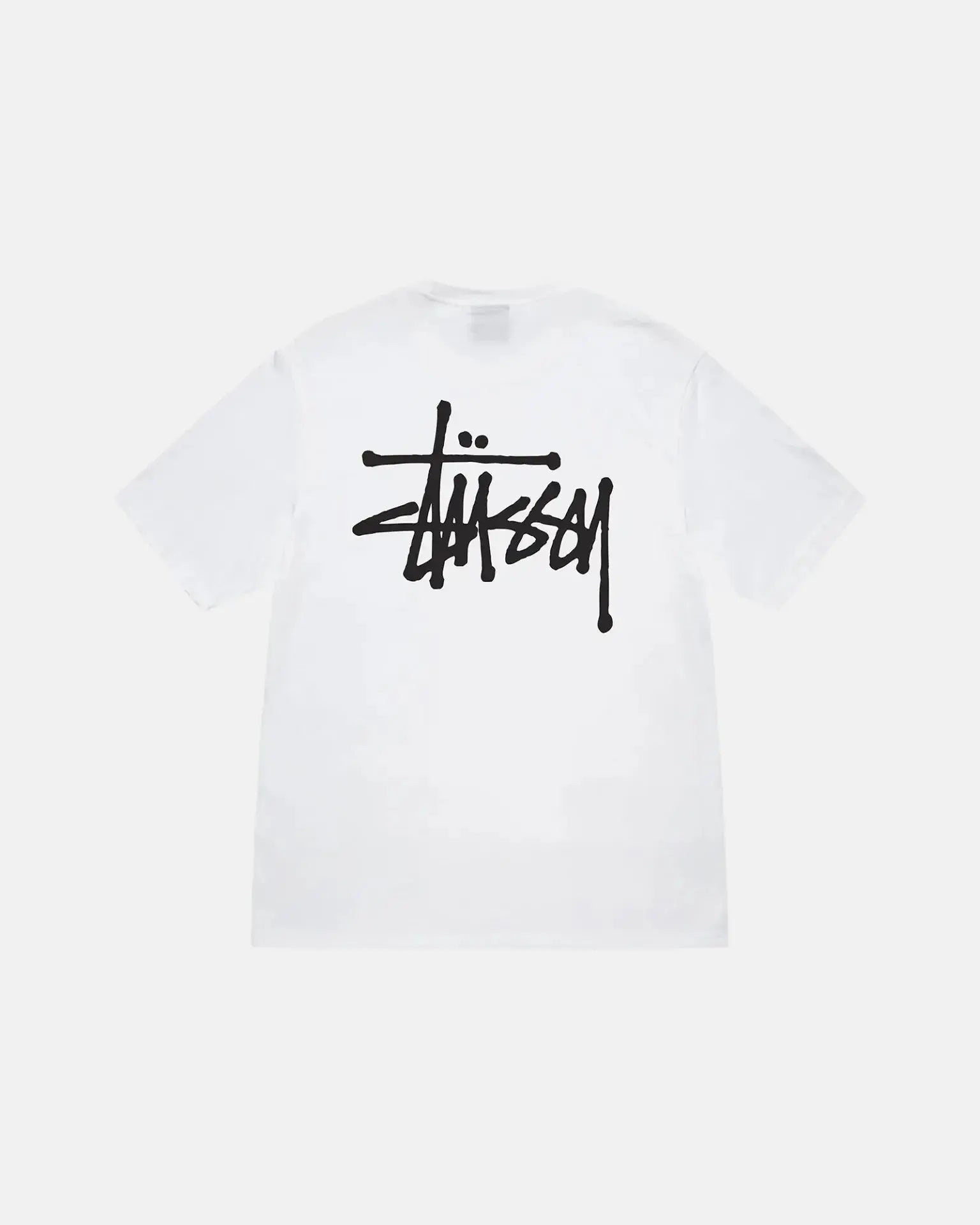 STUSSY BASIC TEE HVID