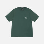 STUSSY BASIC PIGMENT DYED TEE FOREST