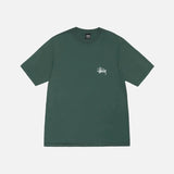 STUSSY BASIC PIGMENT DYED TEE FOREST