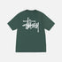 STUSSY BASIC PIGMENT DYED TEE FOREST