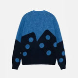 STUSSY DICE FUZZY CREW BLÅ