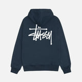 STUSSY BASIC ZIP HOODIE NAVY