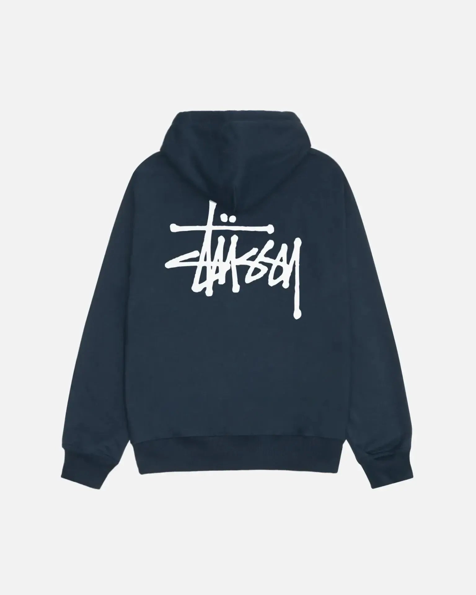 STUSSY BASIC ZIP HOODIE NAVY