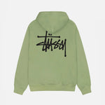 STUSSY BASIC ZIP HOODIE MOSS