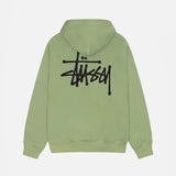 STUSSY BASIC ZIP HOODIE MOSS