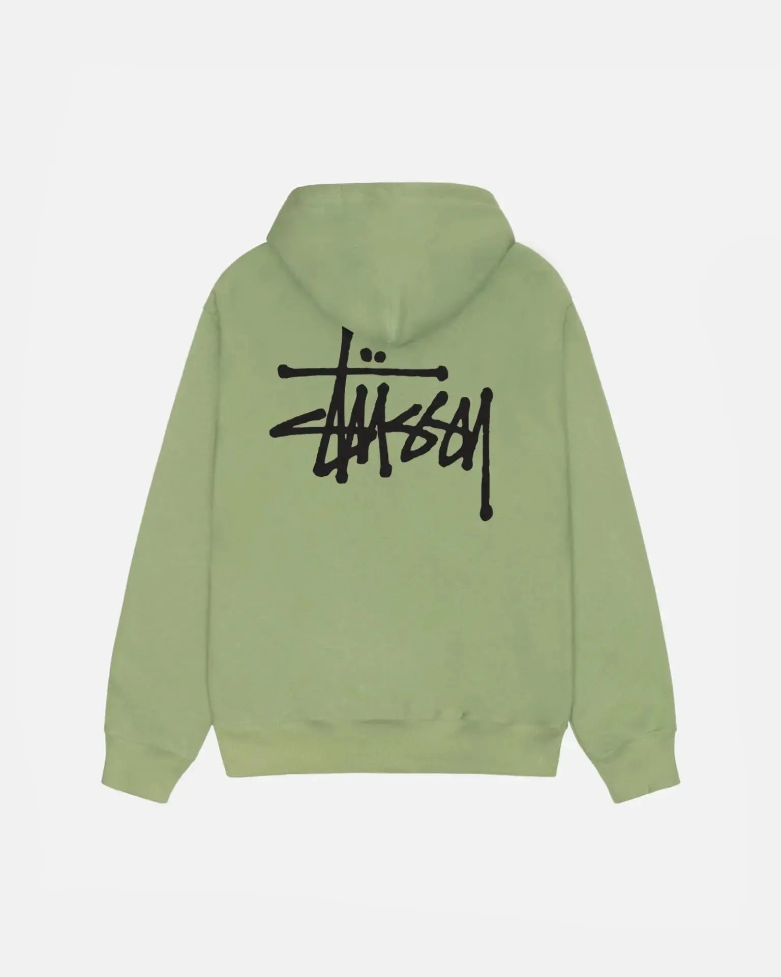 STUSSY BASIC ZIP HOODIE MOSS