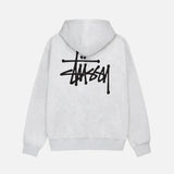 STUSSY BASIC ZIP HOODIE GRÅ